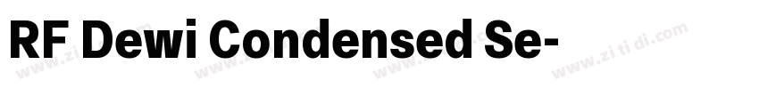 RF Dewi Condensed Se字体转换